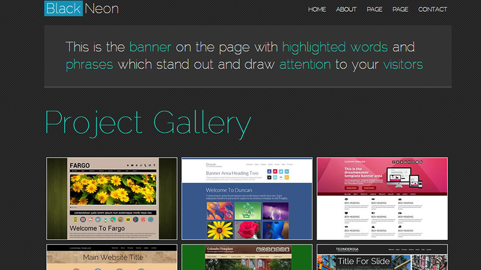 Blackneon Template